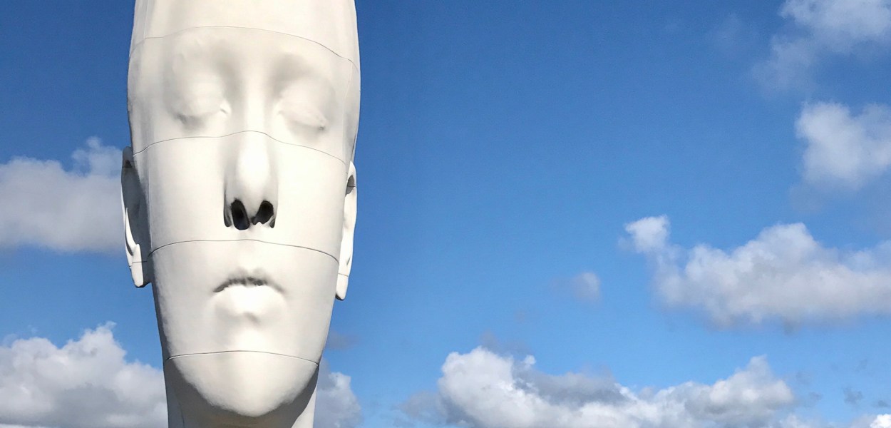 Anna av Jaume Plensa i Pilane på Tjörn 2017, Bohuslän, Sverige